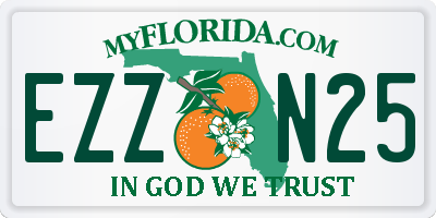 FL license plate EZZN25