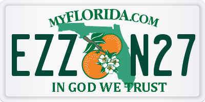 FL license plate EZZN27