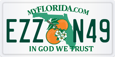 FL license plate EZZN49