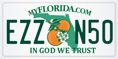 FL license plate EZZN50