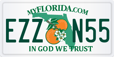 FL license plate EZZN55