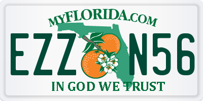 FL license plate EZZN56