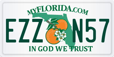 FL license plate EZZN57