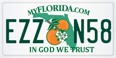 FL license plate EZZN58