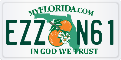 FL license plate EZZN61