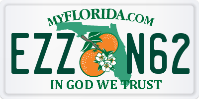 FL license plate EZZN62