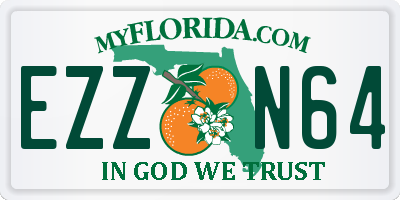 FL license plate EZZN64