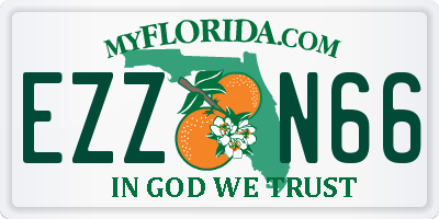 FL license plate EZZN66