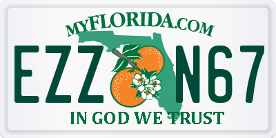 FL license plate EZZN67