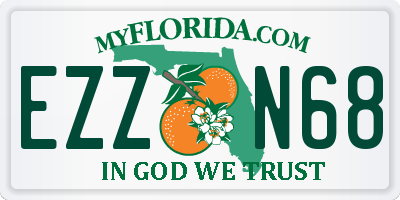 FL license plate EZZN68