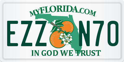 FL license plate EZZN70