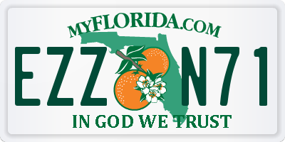 FL license plate EZZN71