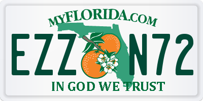 FL license plate EZZN72