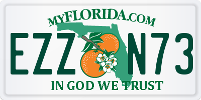 FL license plate EZZN73