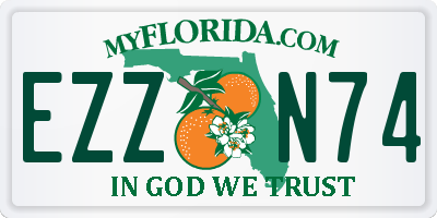 FL license plate EZZN74