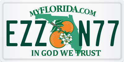 FL license plate EZZN77