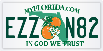 FL license plate EZZN82