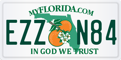 FL license plate EZZN84