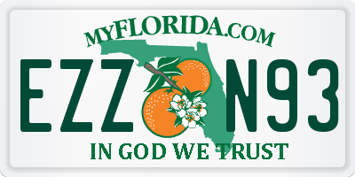 FL license plate EZZN93