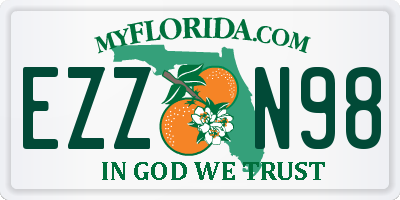 FL license plate EZZN98