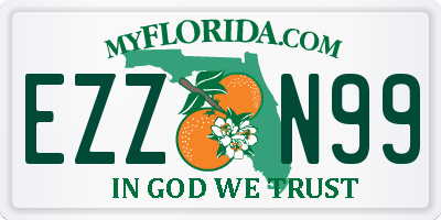 FL license plate EZZN99