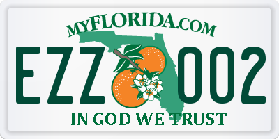 FL license plate EZZO02