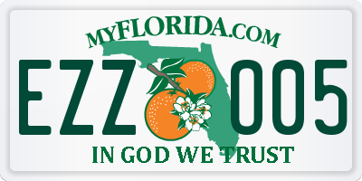 FL license plate EZZO05