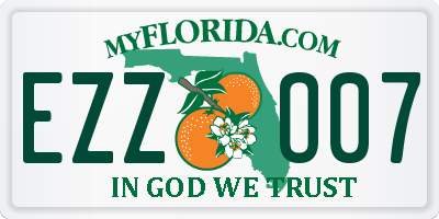 FL license plate EZZO07