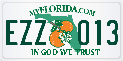 FL license plate EZZO13