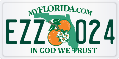 FL license plate EZZO24