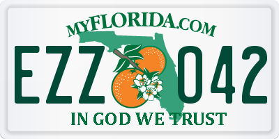 FL license plate EZZO42