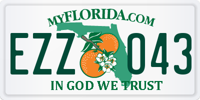 FL license plate EZZO43