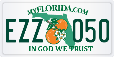 FL license plate EZZO50