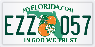 FL license plate EZZO57