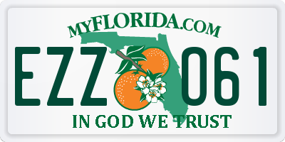 FL license plate EZZO61