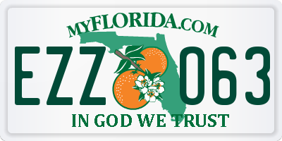 FL license plate EZZO63