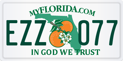 FL license plate EZZO77