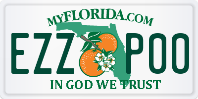 FL license plate EZZP00