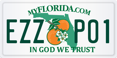 FL license plate EZZP01