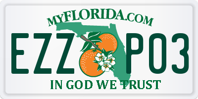 FL license plate EZZP03