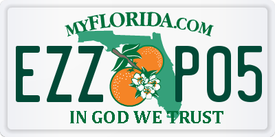 FL license plate EZZP05