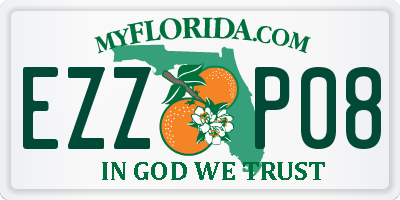 FL license plate EZZP08