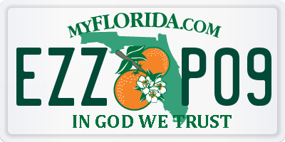 FL license plate EZZP09