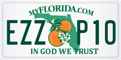 FL license plate EZZP10