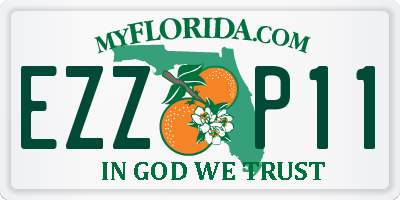 FL license plate EZZP11