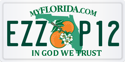 FL license plate EZZP12