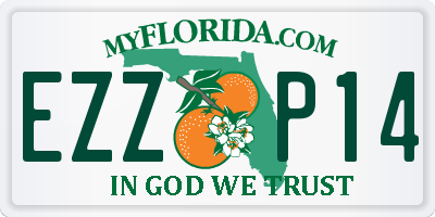 FL license plate EZZP14