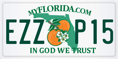 FL license plate EZZP15