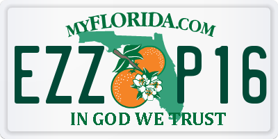 FL license plate EZZP16