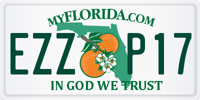 FL license plate EZZP17